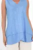 Mariah Blue Cotton Tank sold by Blue Bungalow