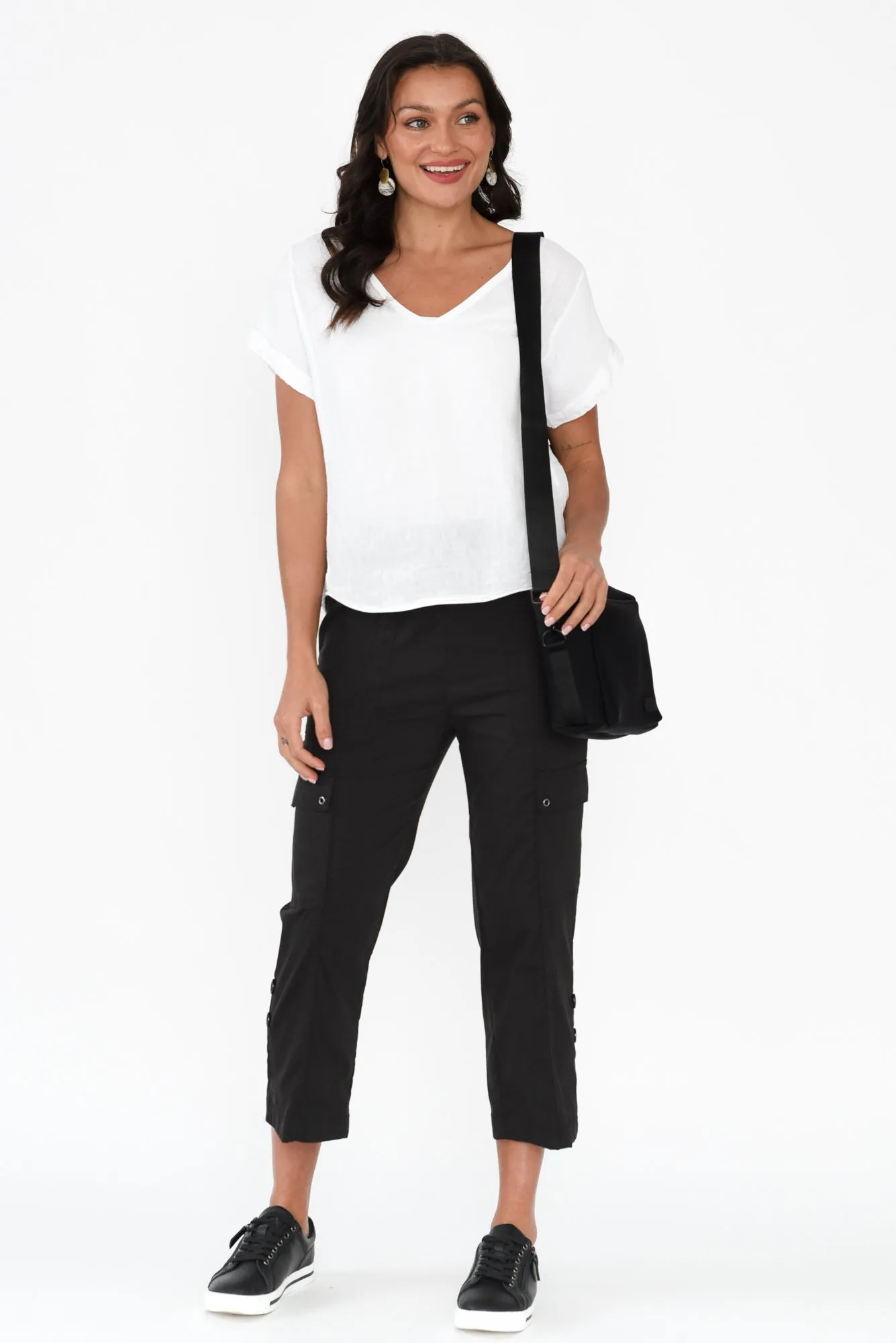 Air-Lite Black Stretch Cargo Pants sold by Blue Bungalow product image thumbnail 2