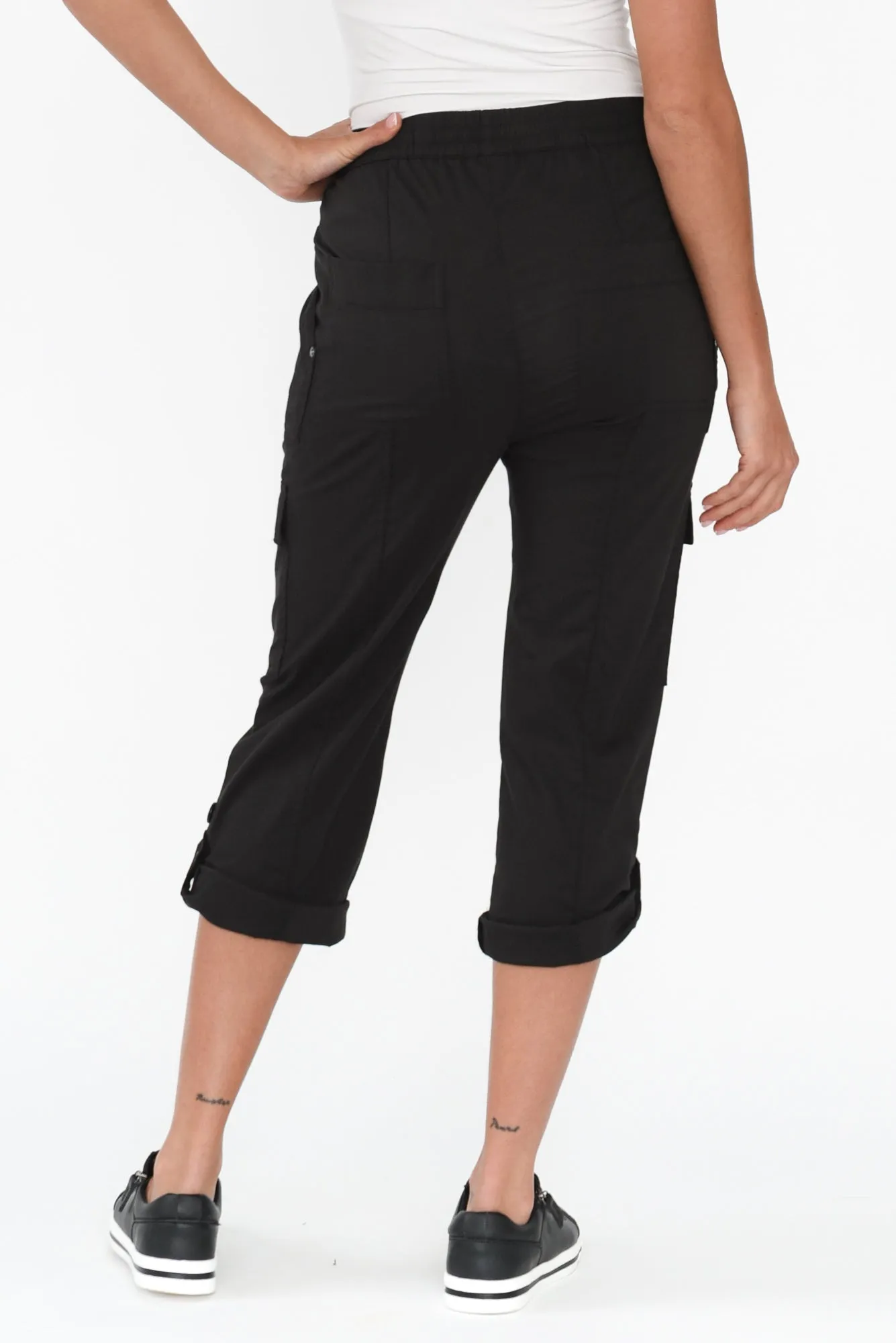 Air-Lite Black Stretch Cargo Pants sold by Blue Bungalow product image thumbnail 4