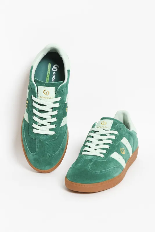 Parallel Green Contrast Suede Sneaker sold by Blue Bungalow