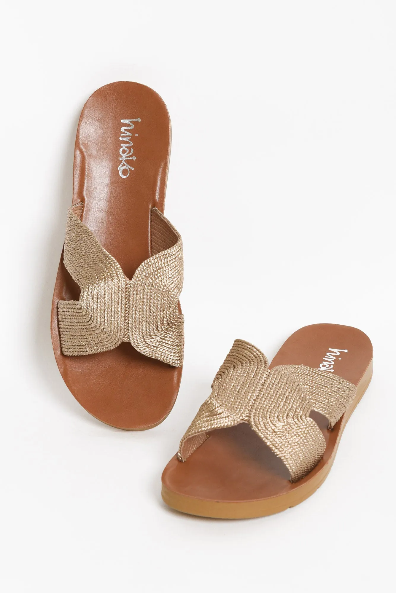 Wander Rose Gold Shimmer Slide sold by Blue Bungalow
