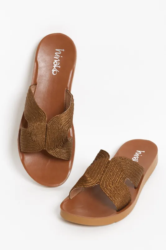 Wander Bronze Shimmer Slide sold by Blue Bungalow