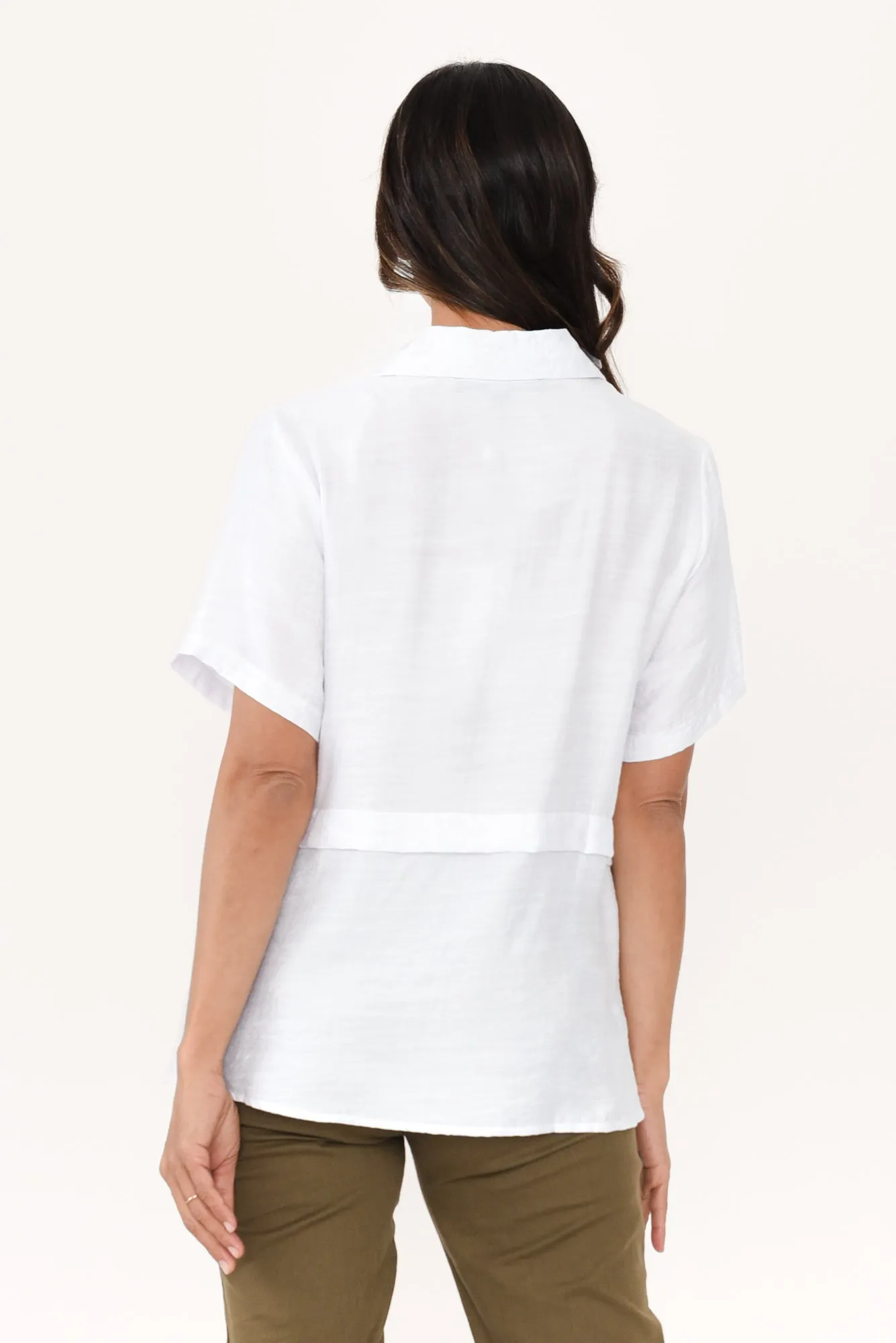 Ezra White Layered Top sold by Blue Bungalow product image thumbnail 4