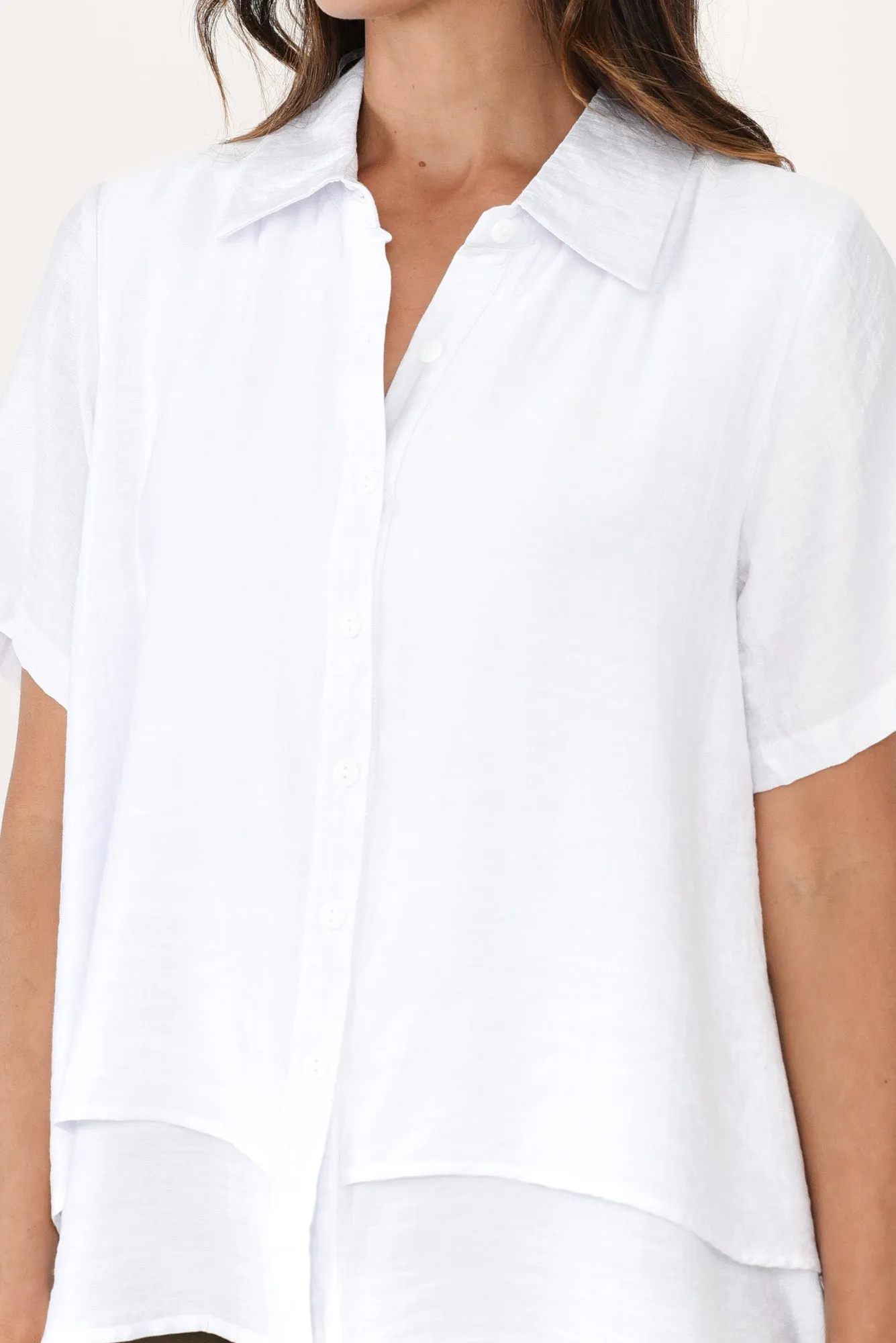 Ezra White Layered Top sold by Blue Bungalow product image thumbnail 5