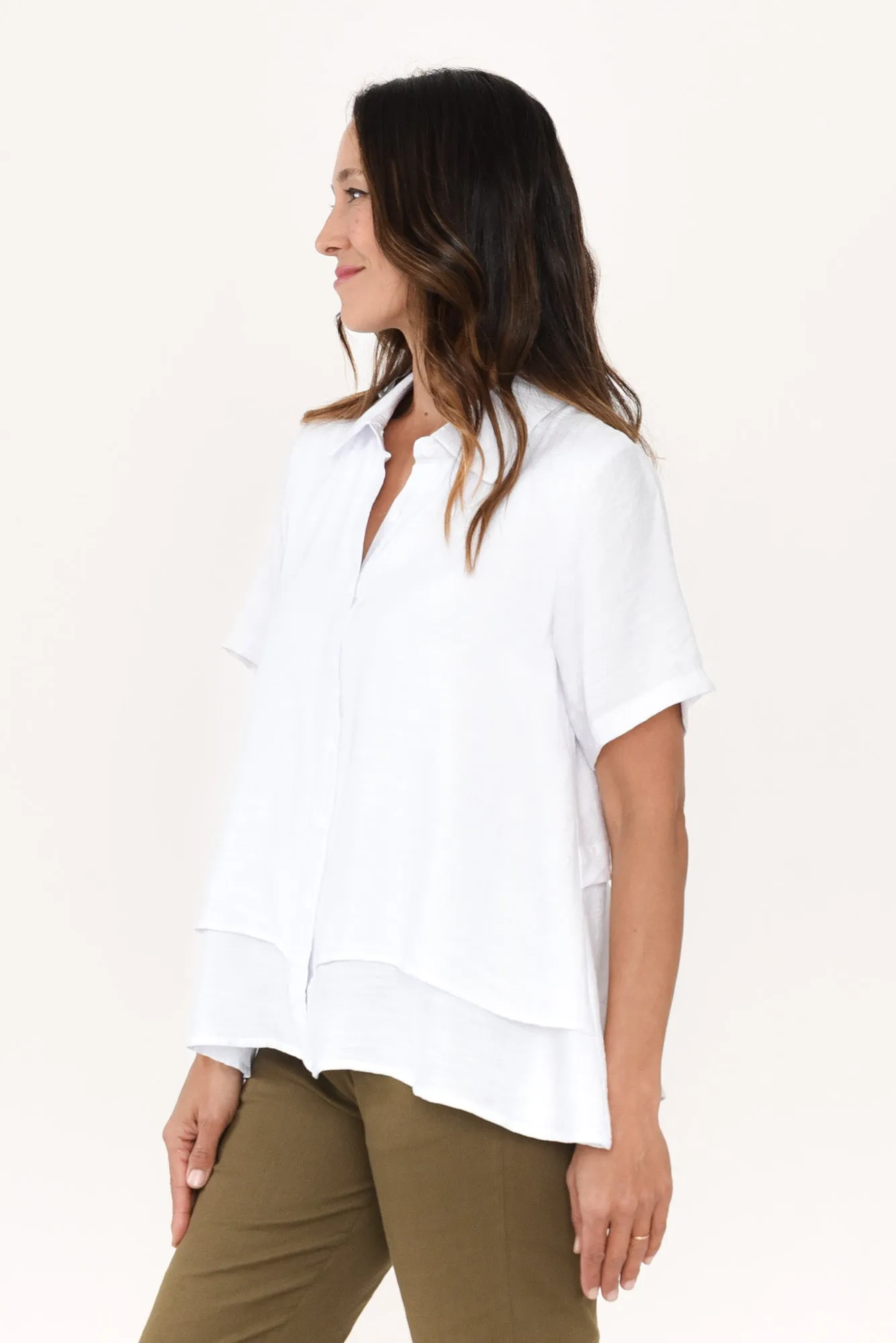 Ezra White Layered Top sold by Blue Bungalow product image thumbnail 3