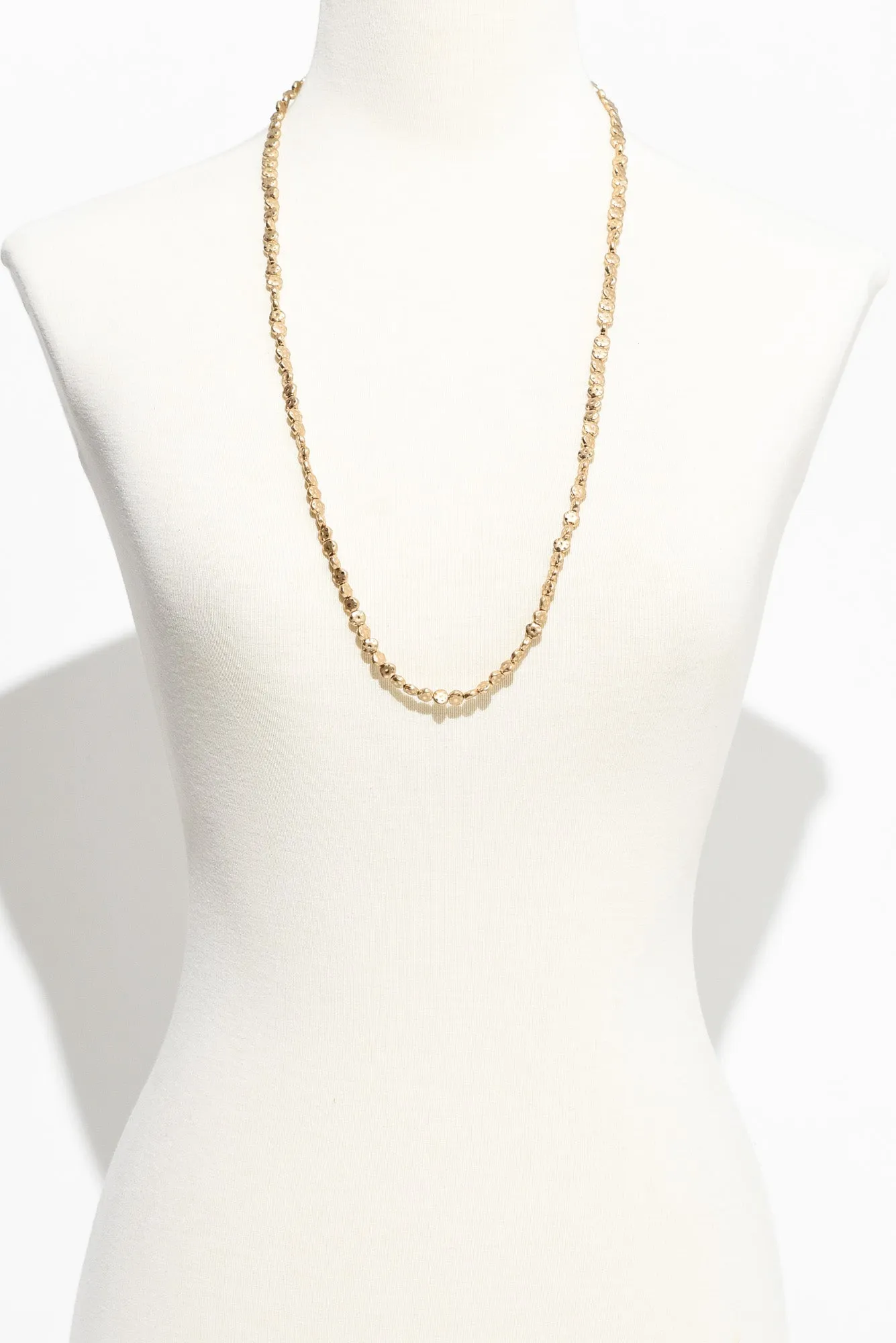Jamila Gold Beaded Necklace sold by Blue Bungalow product image thumbnail 2