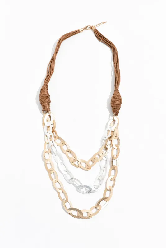 Jireh Gold Linked Necklace sold by Blue Bungalow