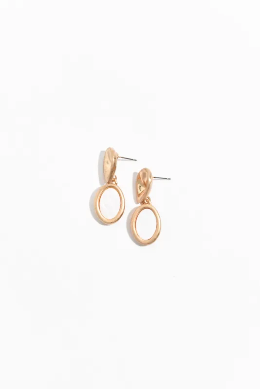 Felitia Gold Disc Drop Earrings sold by Blue Bungalow