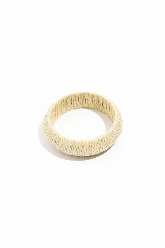 Lah Natural Woven Bangle sold by Blue Bungalow