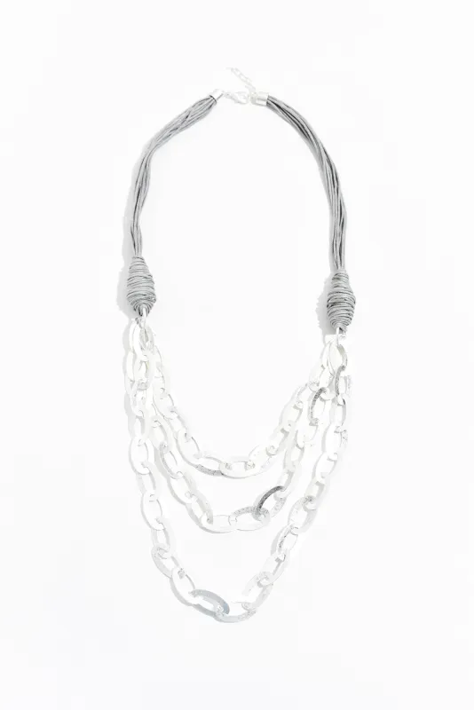Jireh Silver Linked Necklace sold by Blue Bungalow