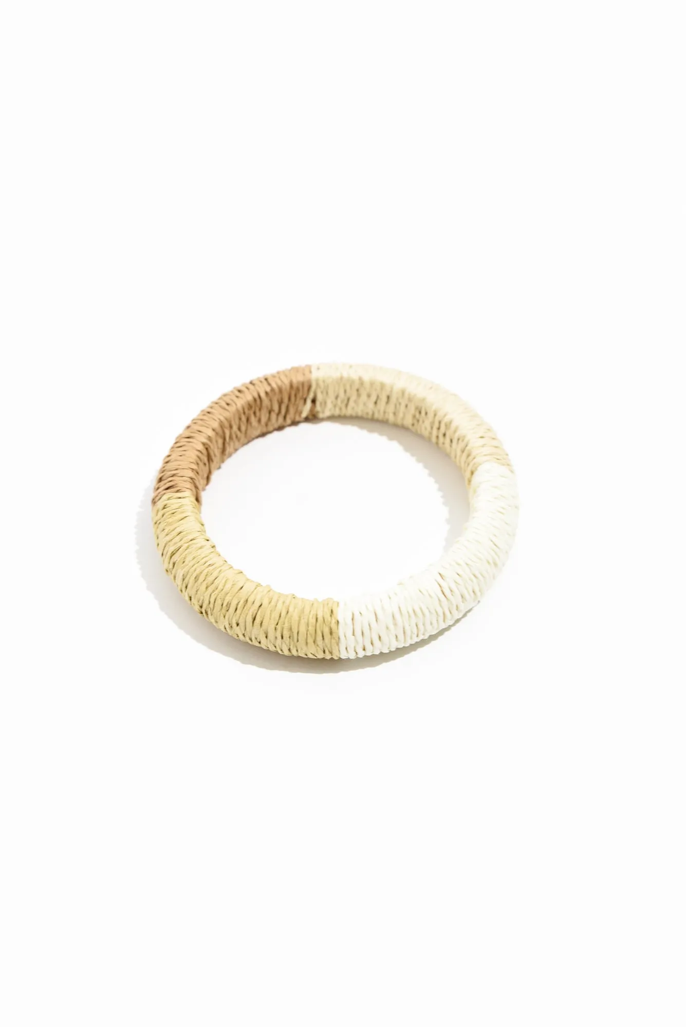 Barbados Natural Woven Bangle sold by Blue Bungalow