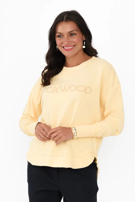 Simplified Yellow Crewneck Sweatshirt sold by Blue Bungalow