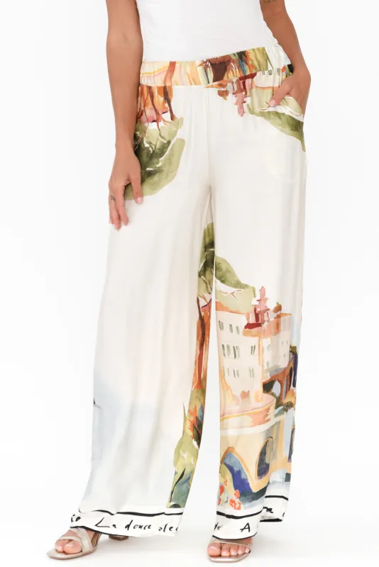 Persephone Natural Vista Wide Leg Pants sold by Blue Bungalow