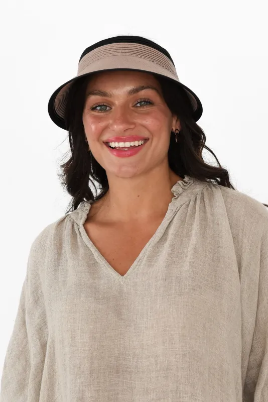Isla Taupe Travel Visor sold by Blue Bungalow