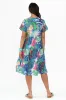 Lania Blue Reef Crinkle Cotton Dress sold by Blue Bungalow