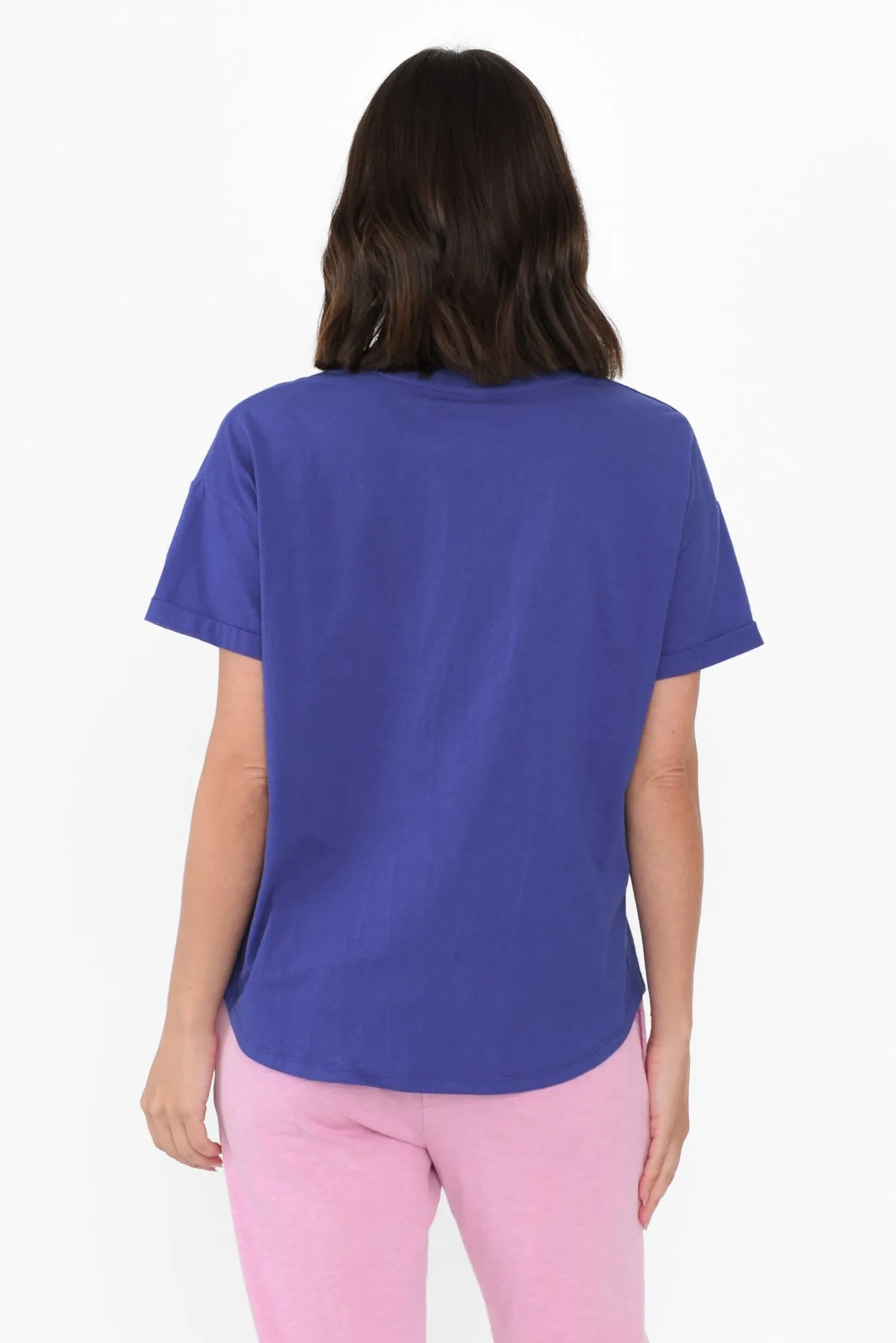 Halli Blue Cotton Tee sold by Blue Bungalow product image thumbnail 4