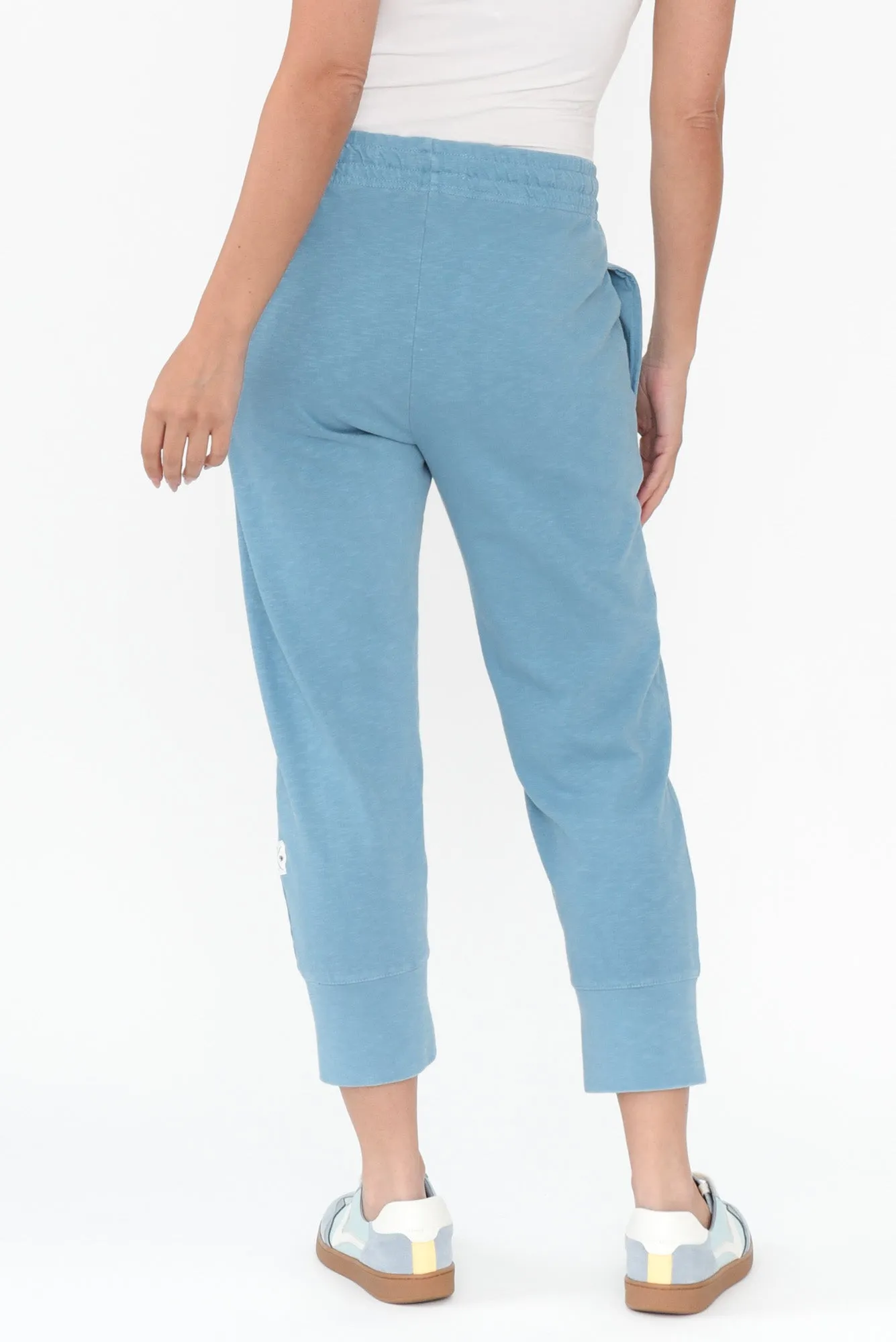 Fundamental Brunch Sky Blue Cotton Sweatpants sold by Blue Bungalow product image thumbnail 4