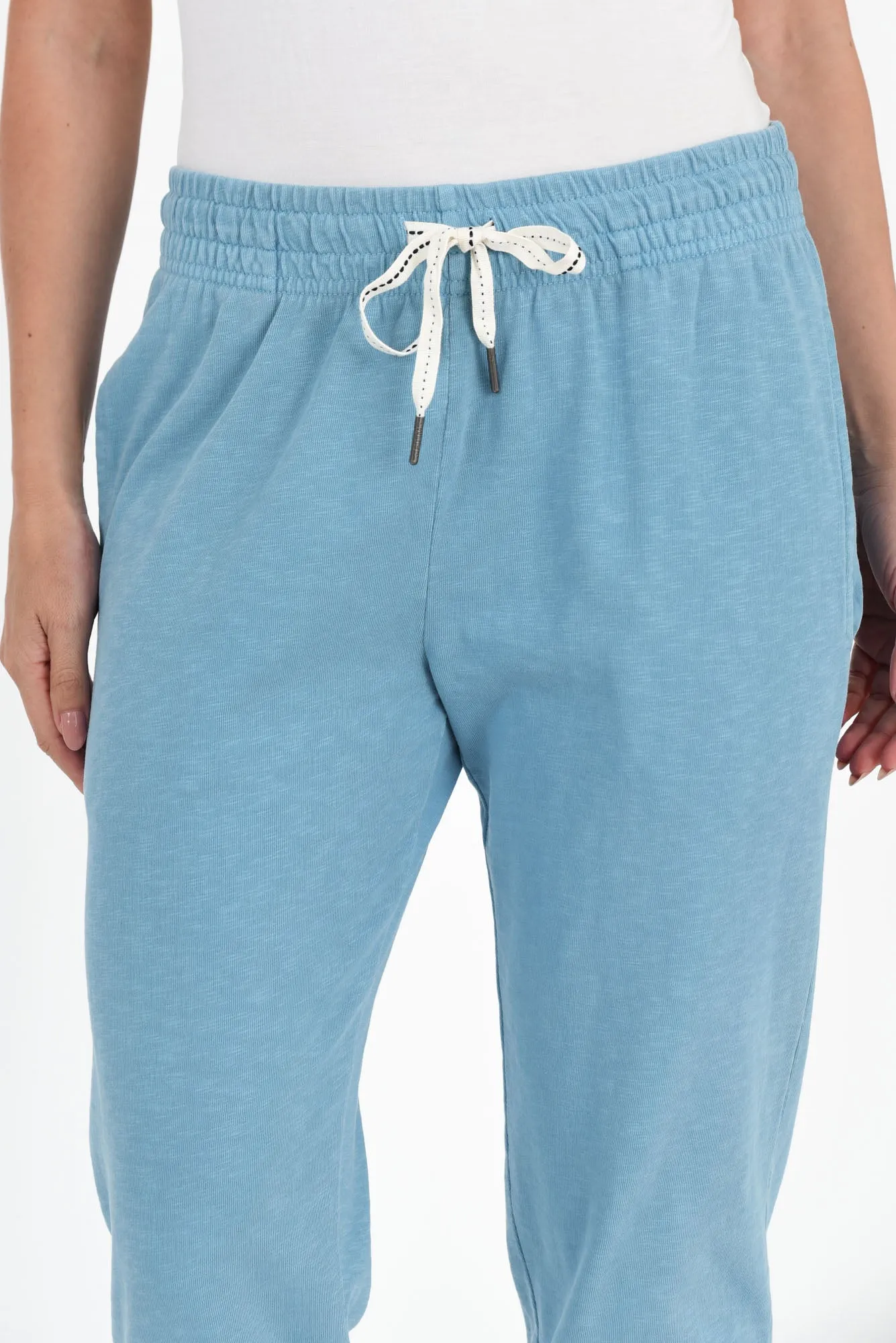 Fundamental Brunch Sky Blue Cotton Sweatpants sold by Blue Bungalow product image thumbnail 5