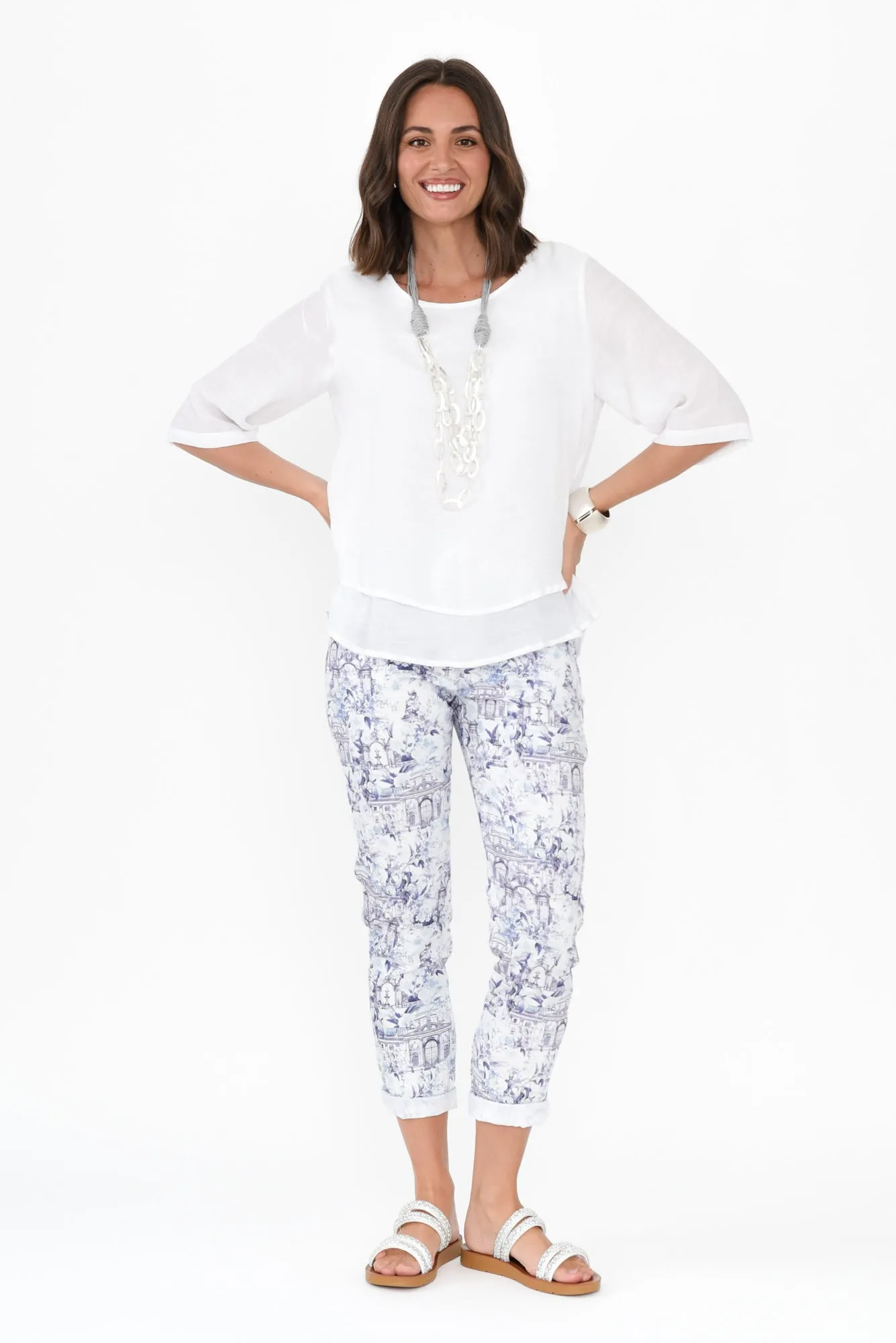Cherie Navy Vista Drawstring Pants sold by Blue Bungalow product image thumbnail 2