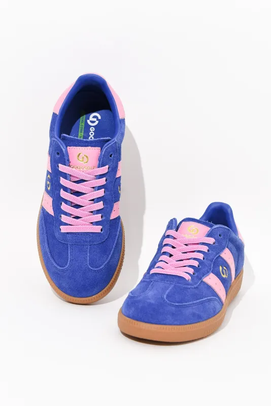 Parallel Cobalt Contrast Suede Sneaker sold by Blue Bungalow
