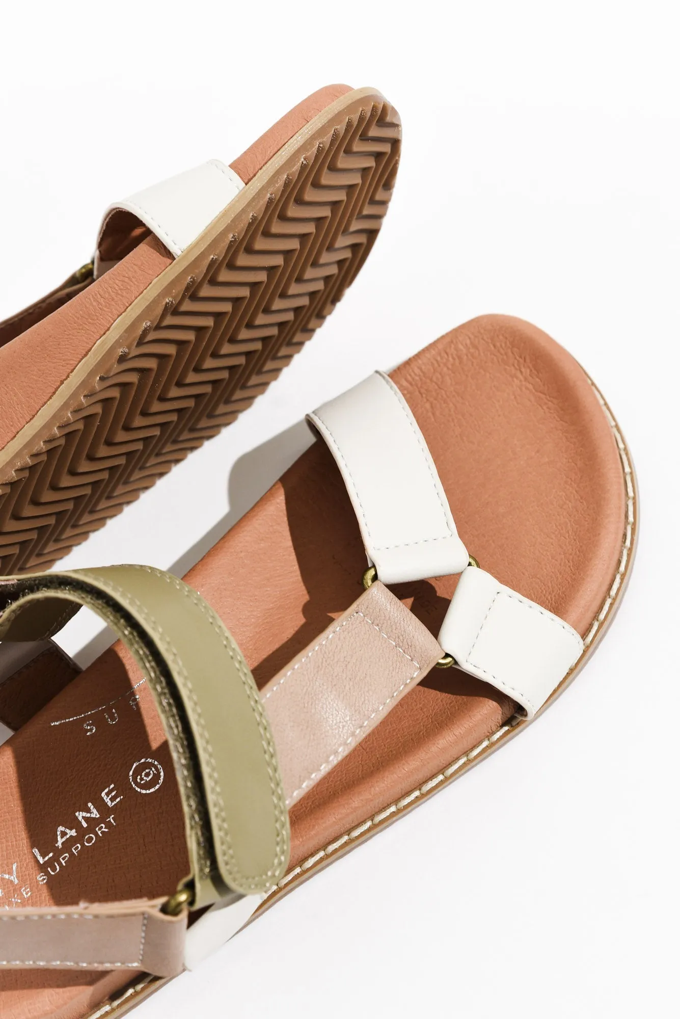 Zulu Taupe Leather Velcro Sandal sold by Blue Bungalow product image thumbnail 3