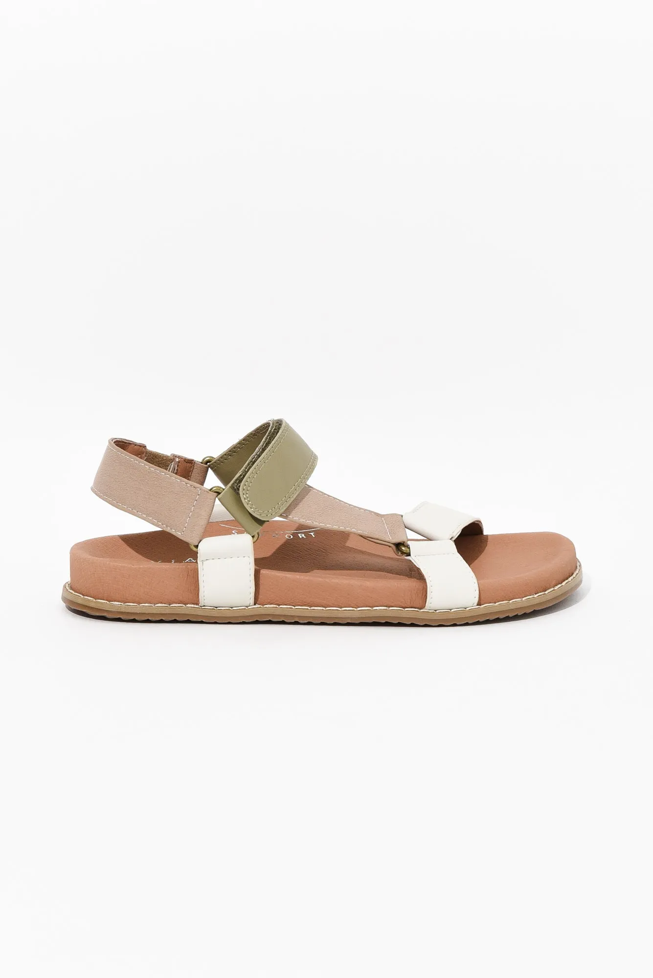 Zulu Taupe Leather Velcro Sandal sold by Blue Bungalow product image thumbnail 4