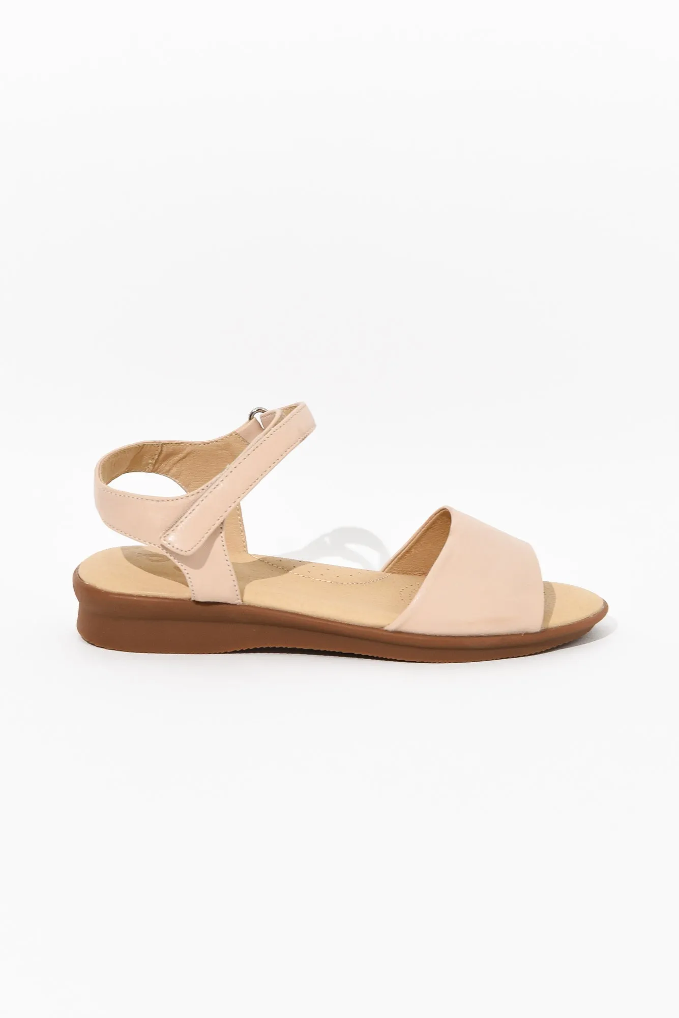 Swan Cream Leather Velcro Sandal sold by Blue Bungalow product image thumbnail 4