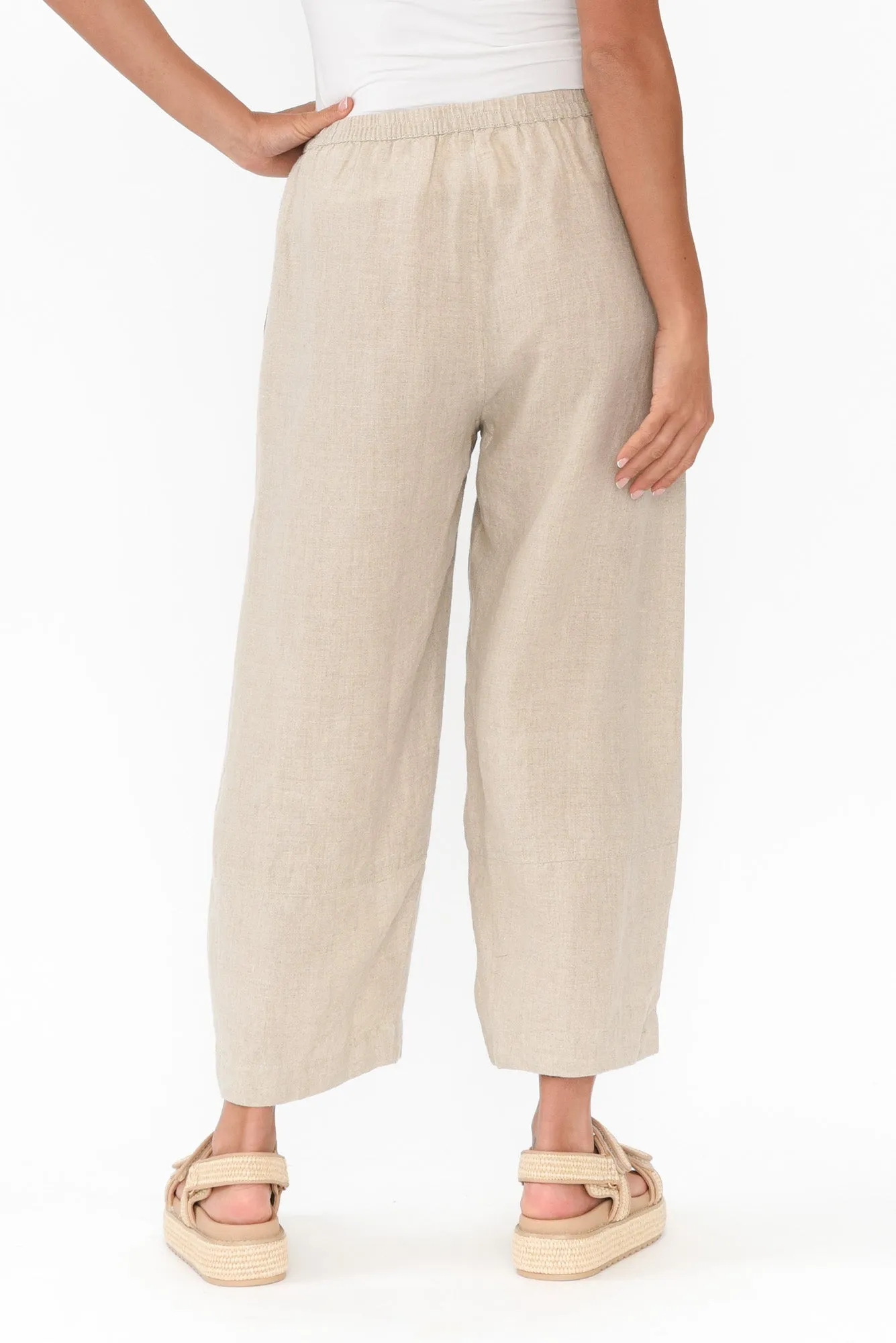Tami Natural Linen Pocket Pants sold by Blue Bungalow product image thumbnail 4
