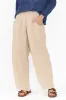Klaus Beige Linen Pocket Pants sold by Blue Bungalow