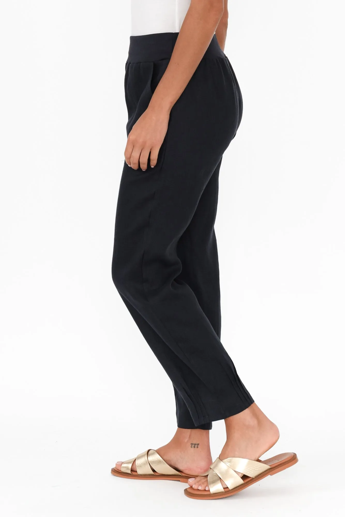 Hudson Navy Linen Pocket Pants sold by Blue Bungalow product image thumbnail 3