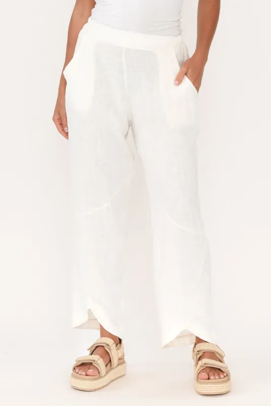 Boston Cream Linen Pocket Pants sold by Blue Bungalow
