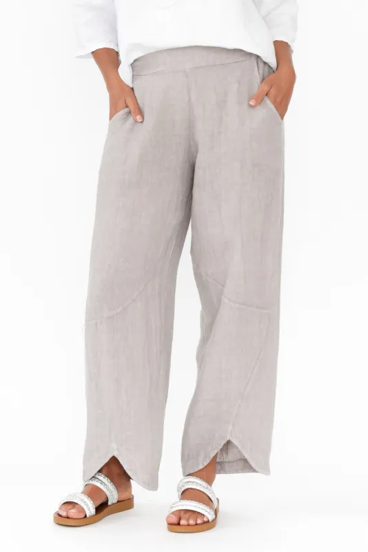 Boston Taupe Linen Pocket Pants sold by Blue Bungalow