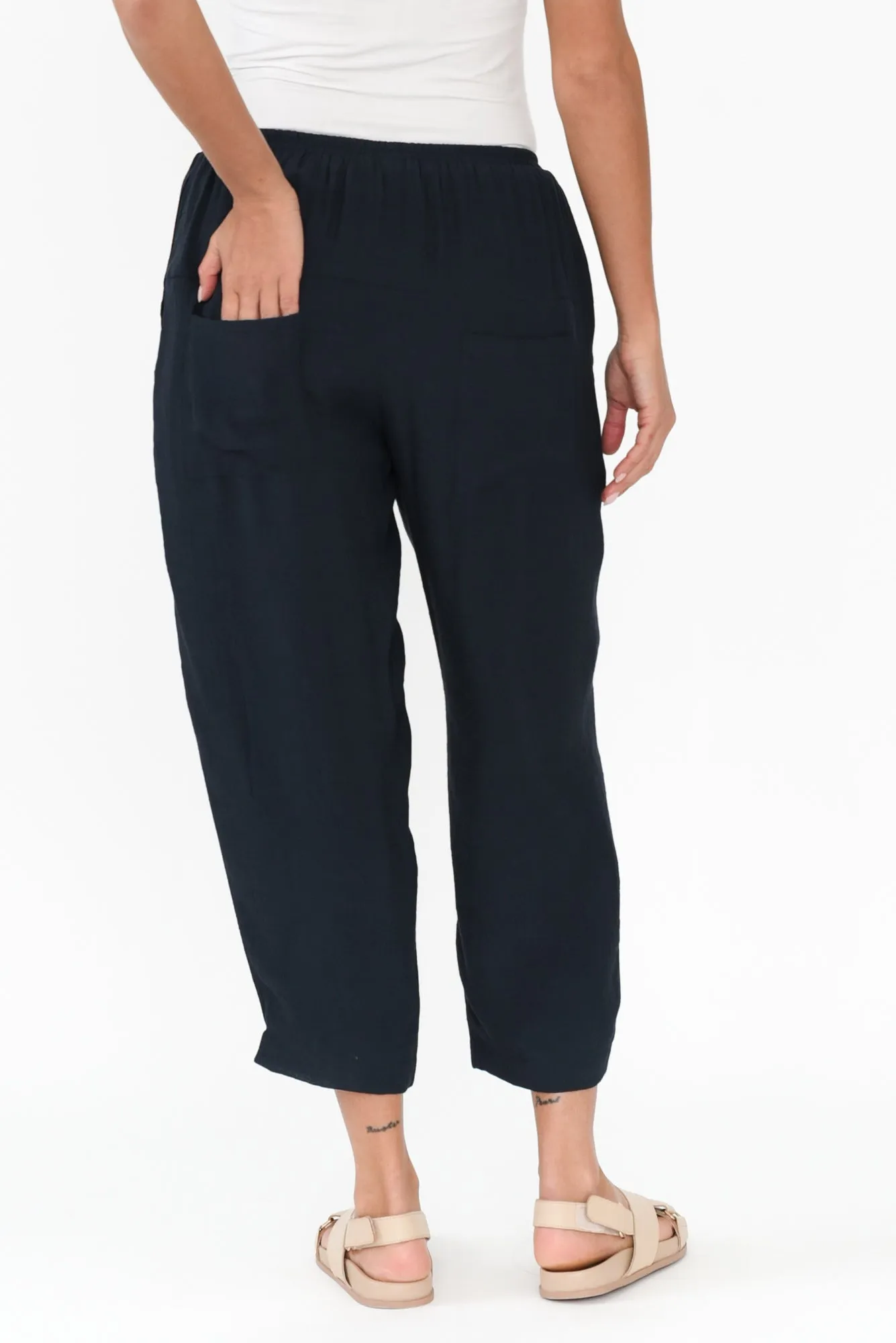 Vanita Navy Pocket Pants sold by Blue Bungalow product image thumbnail 4