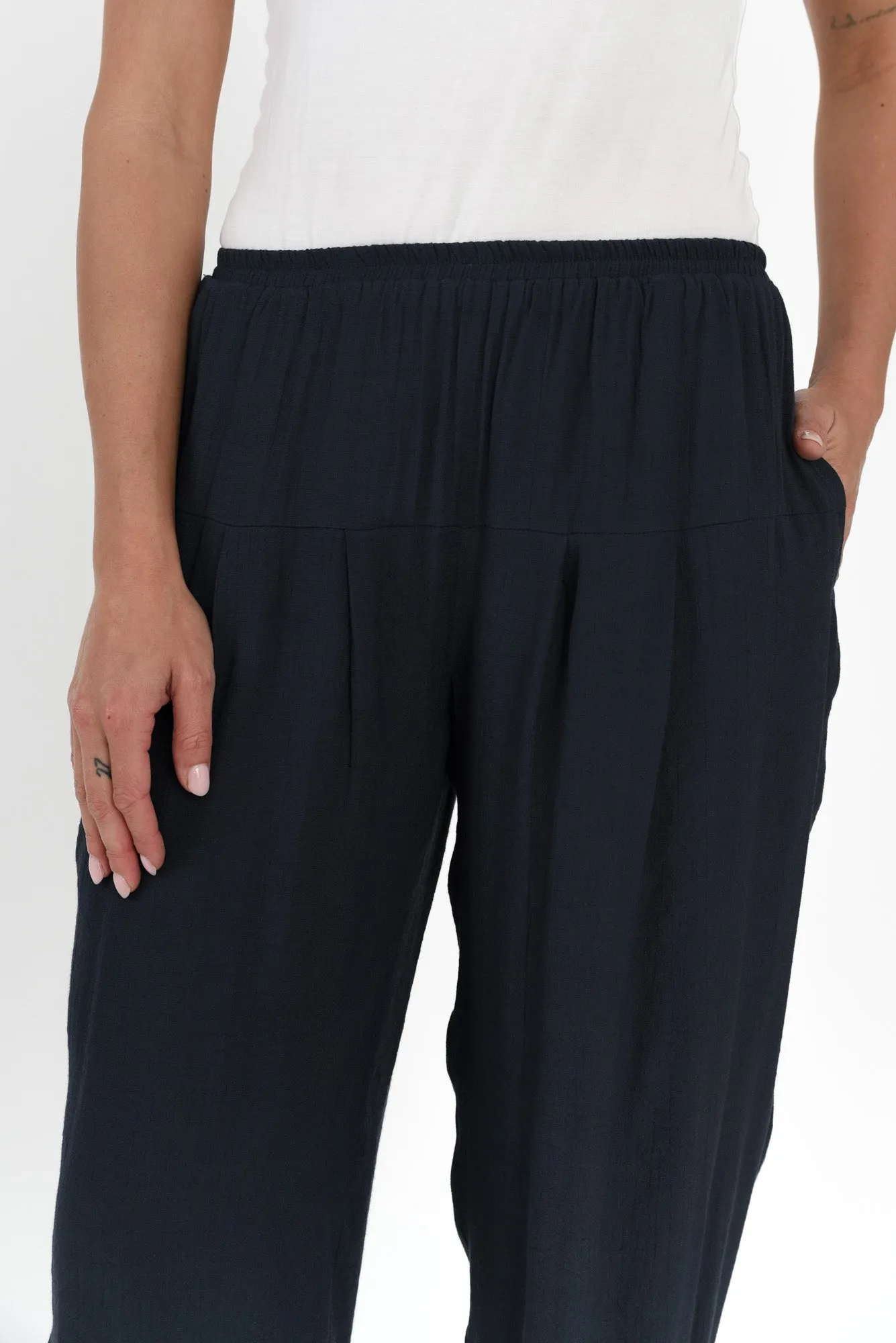 Vanita Navy Pocket Pants sold by Blue Bungalow product image thumbnail 5