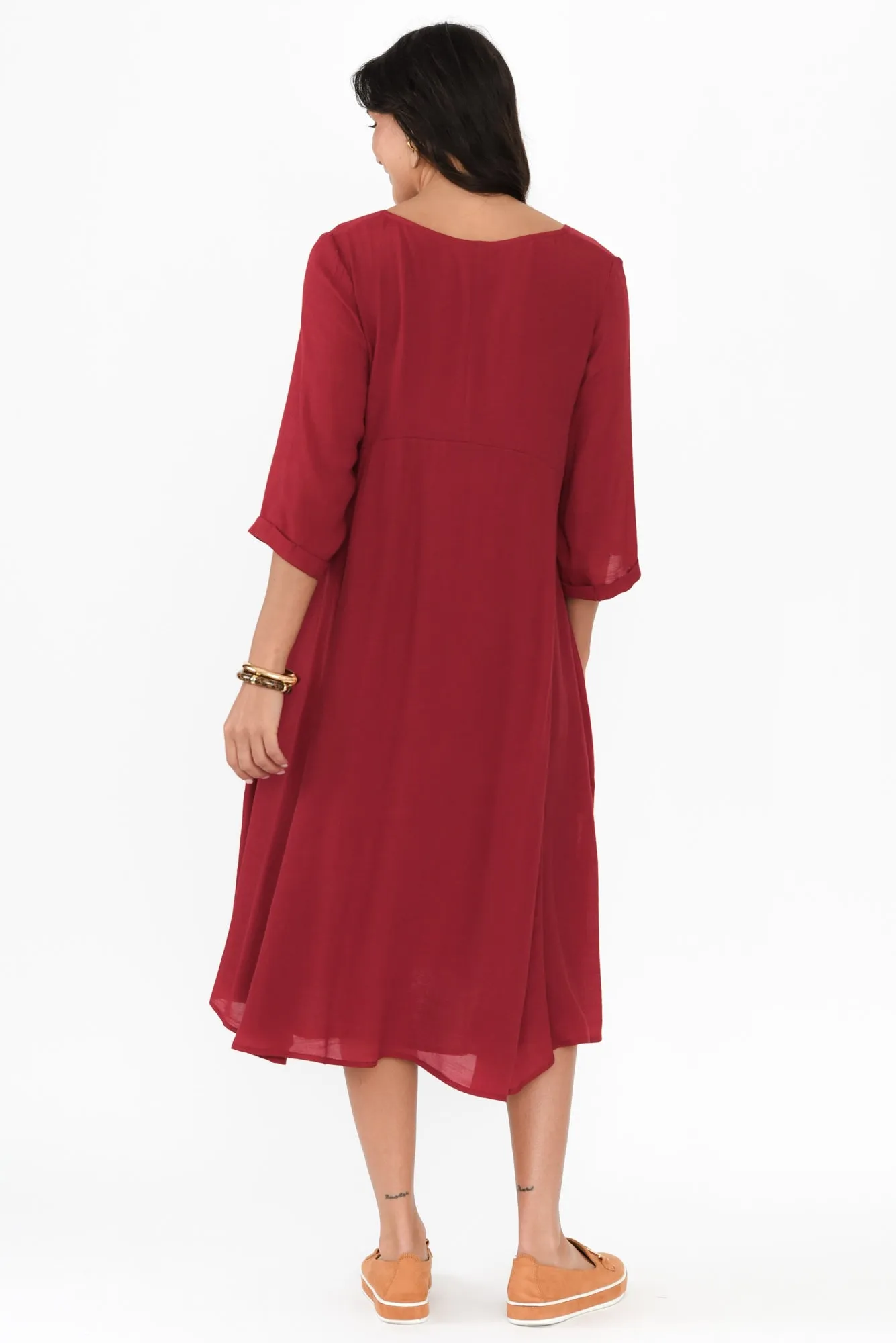 Karina Red Crescent Dress sold by Blue Bungalow product image thumbnail 4