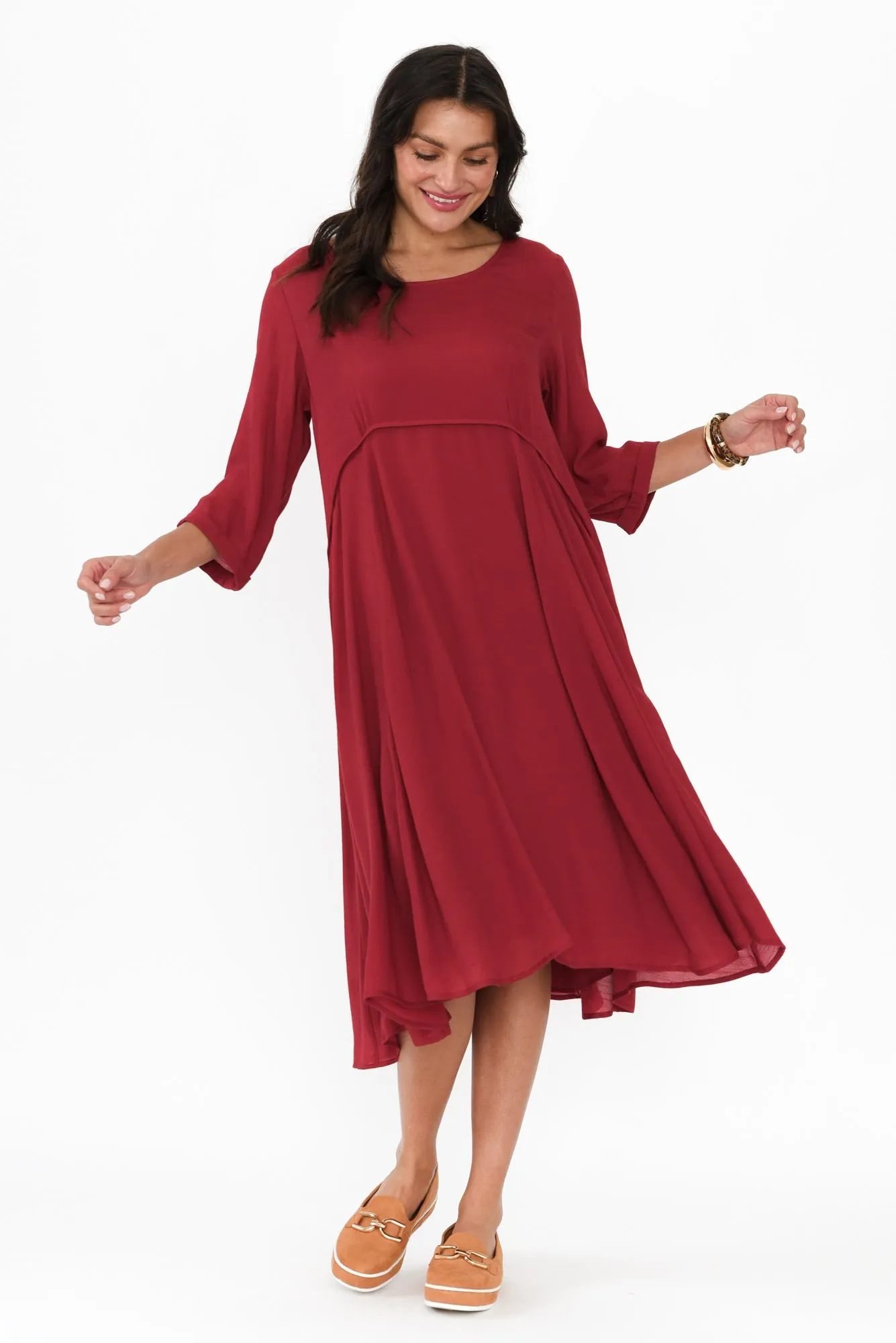 Karina Red Crescent Dress sold by Blue Bungalow product image thumbnail 2