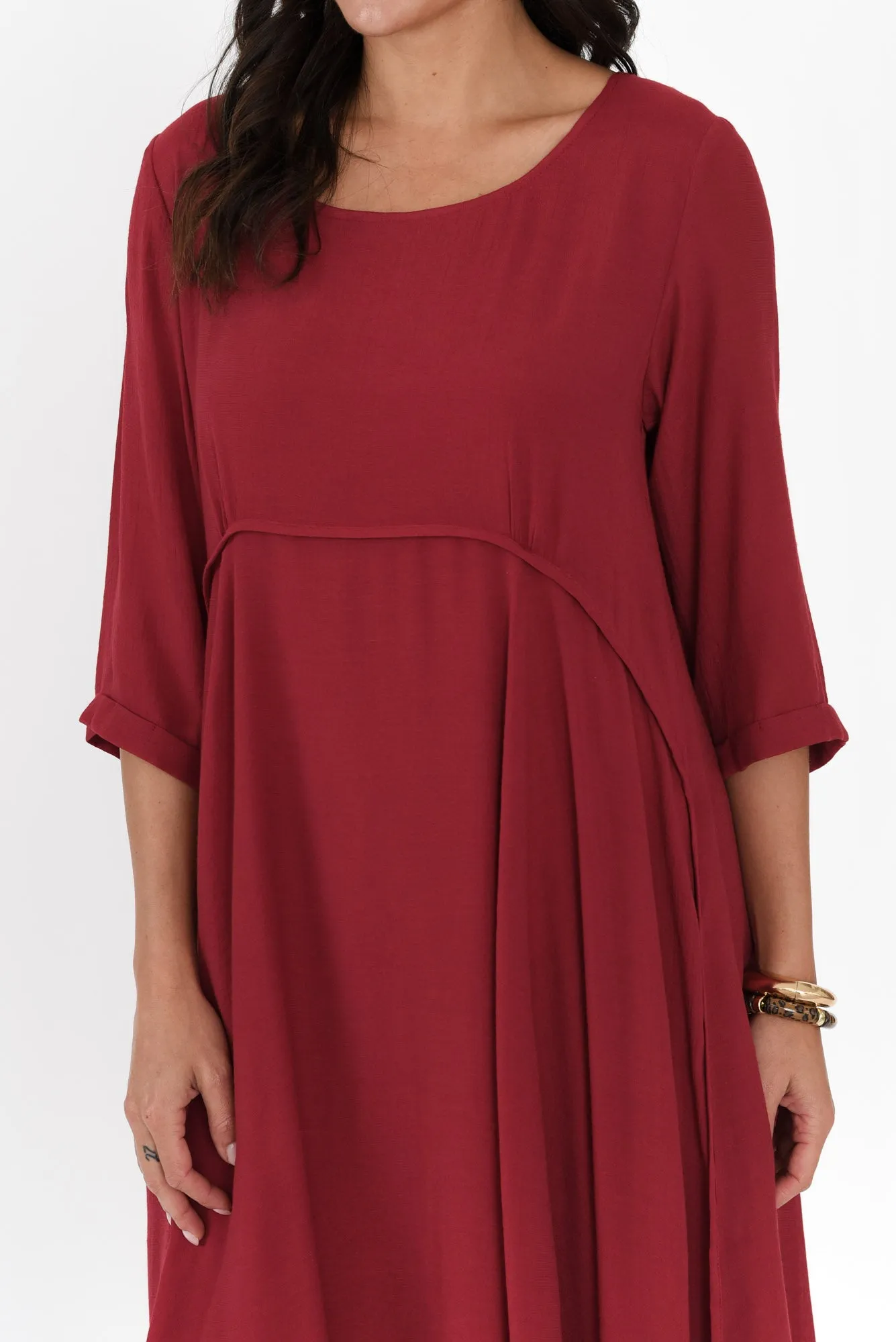 Karina Red Crescent Dress sold by Blue Bungalow product image thumbnail 5