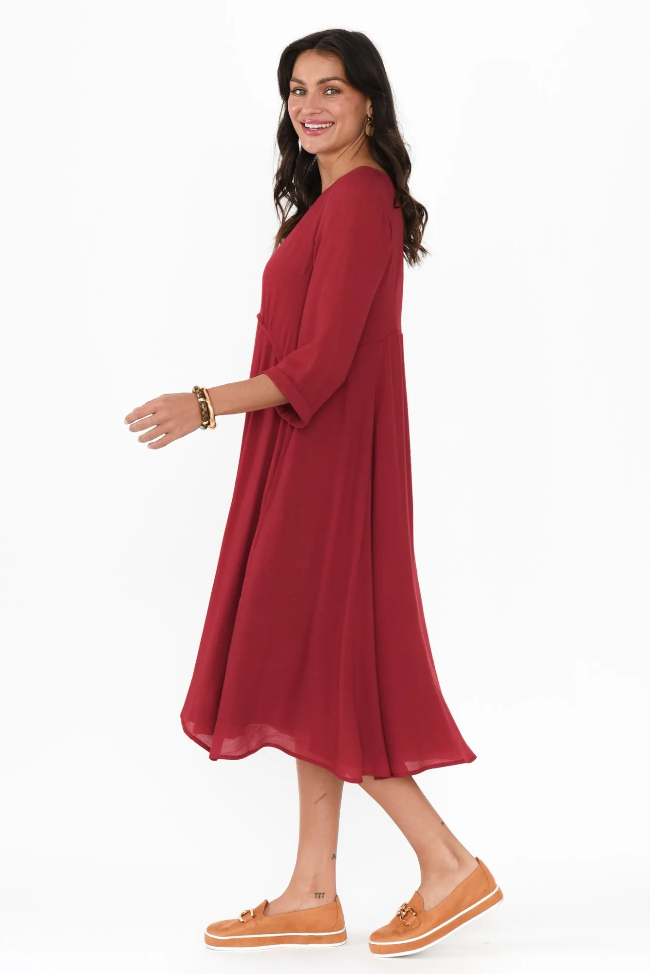 Karina Red Crescent Dress sold by Blue Bungalow product image thumbnail 3