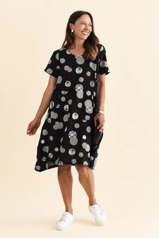 Bexley Black Spot Pocket Dress sold by Blue Bungalow