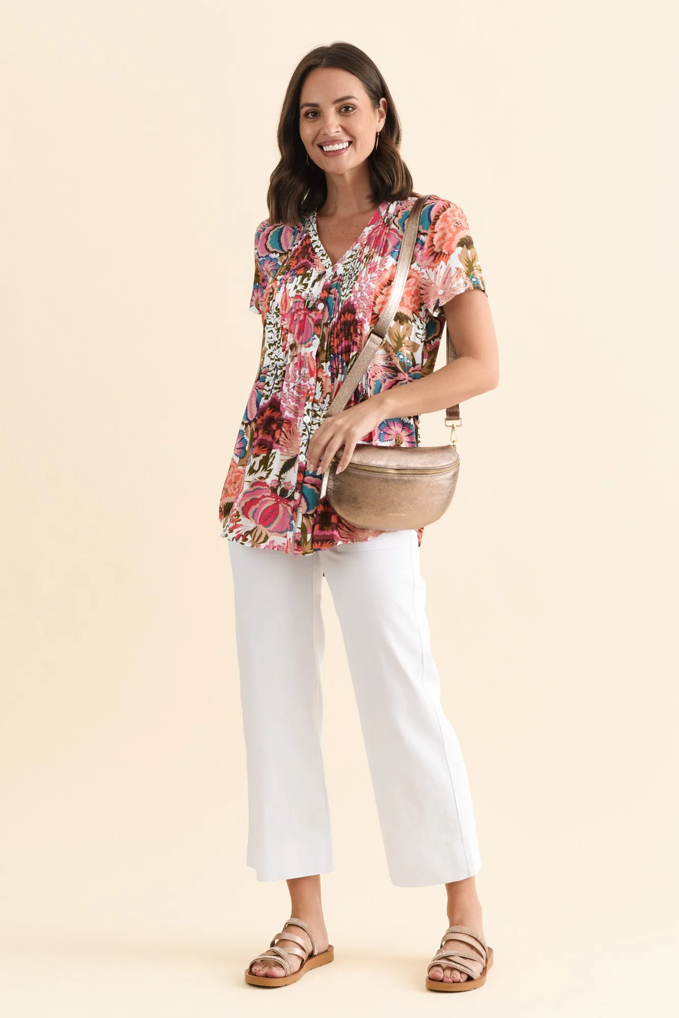 Eugenie White Drawstring Pants sold by Blue Bungalow product image thumbnail 2