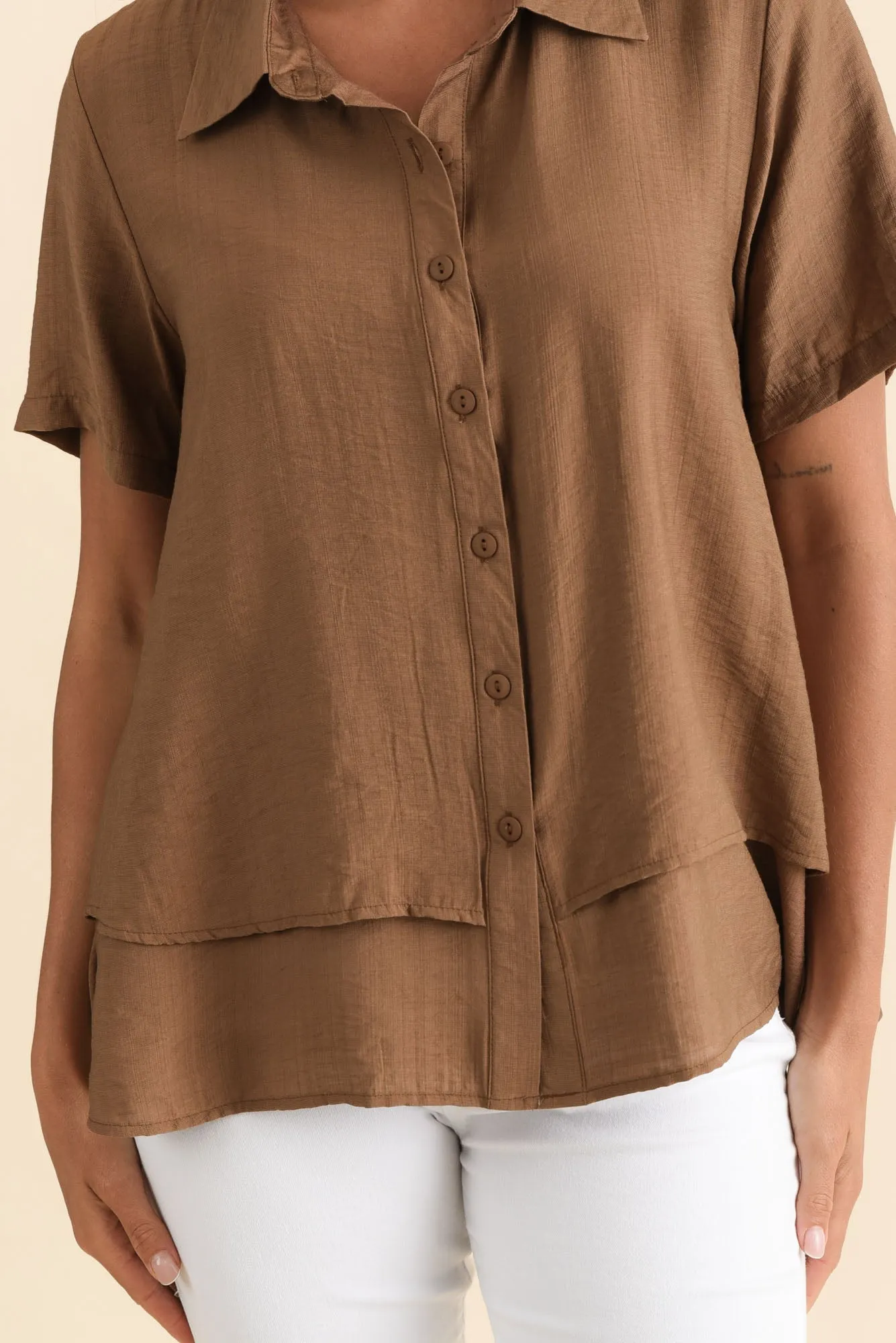 Ezra Chocolate Layered Top sold by Blue Bungalow product image thumbnail 5