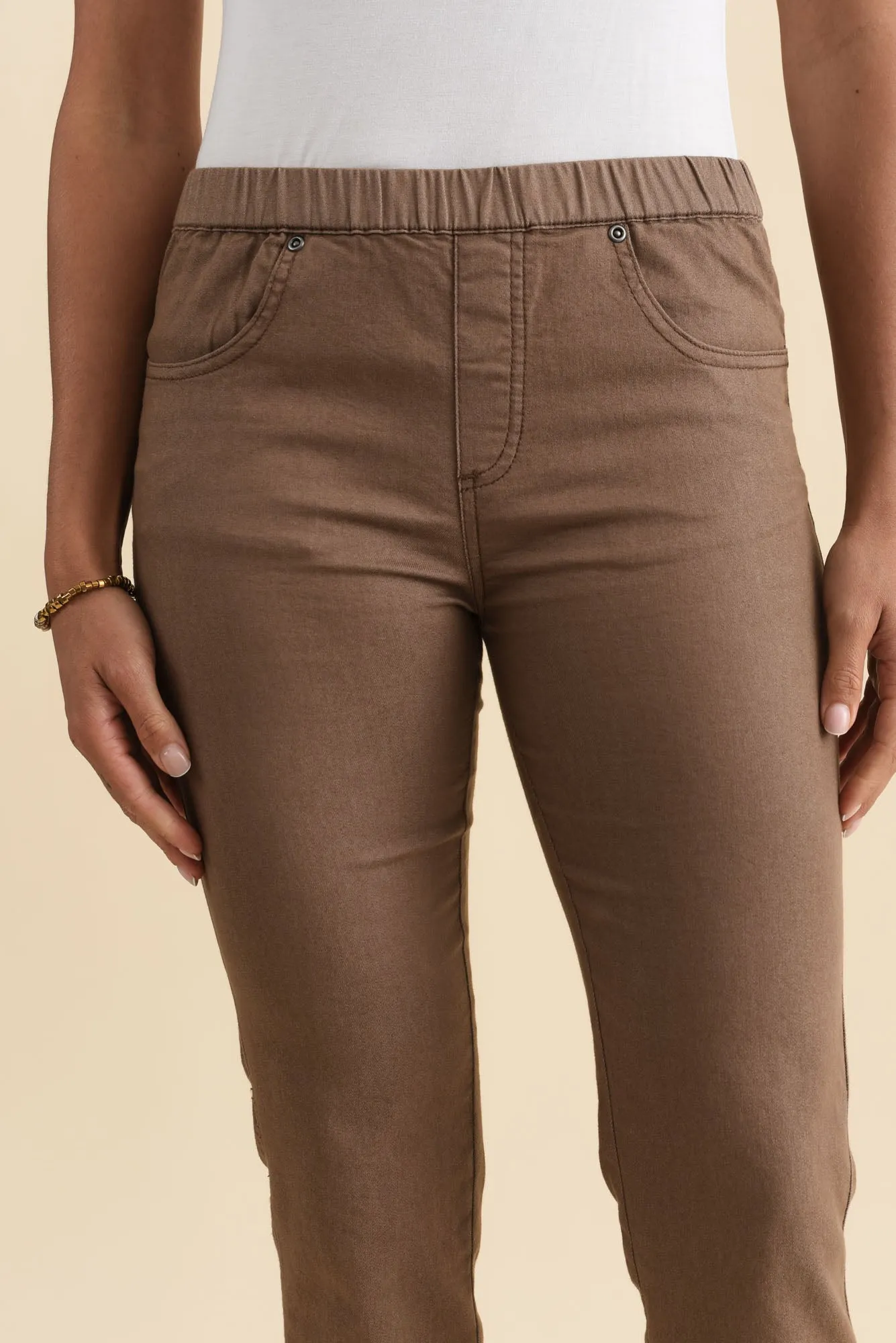 Winslet Mocha 7/8 Pants sold by Blue Bungalow product image thumbnail 5