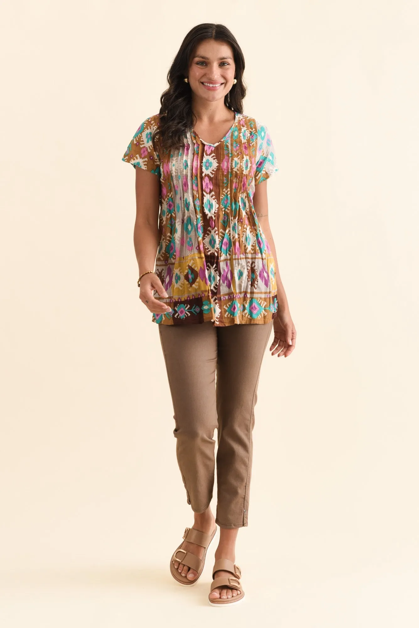 Winslet Mocha 7/8 Pants sold by Blue Bungalow product image thumbnail 2