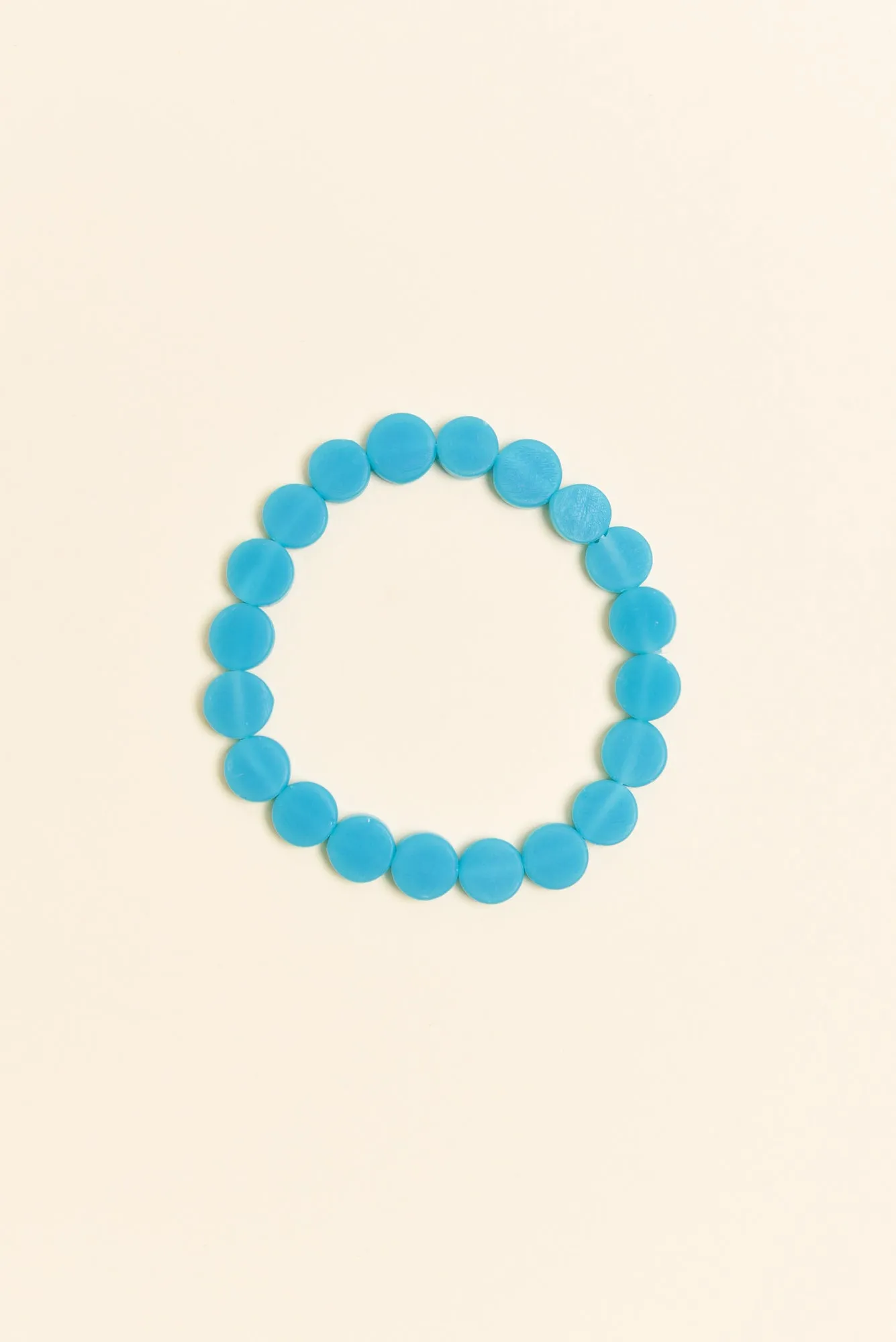 Mari Aqua Resin Beaded Bracelet sold by Blue Bungalow