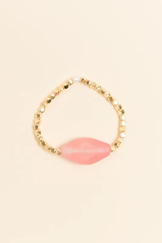 Lana Pink Stone Beaded Bracelet sold by Blue Bungalow