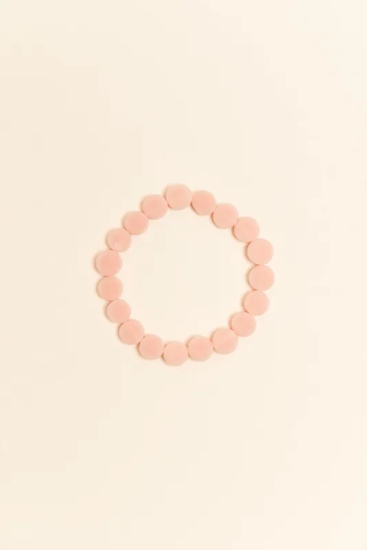Mari Peach Resin Beaded Bracelet sold by Blue Bungalow