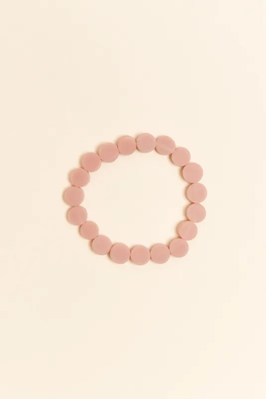 Mari Nude Resin Beaded Bracelet sold by Blue Bungalow