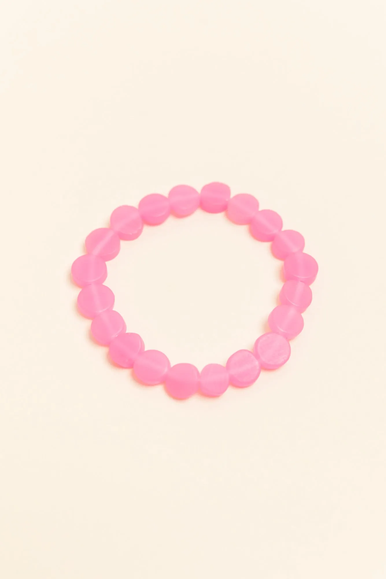 Mari Hot Pink Resin Beaded Bracelet sold by Blue Bungalow