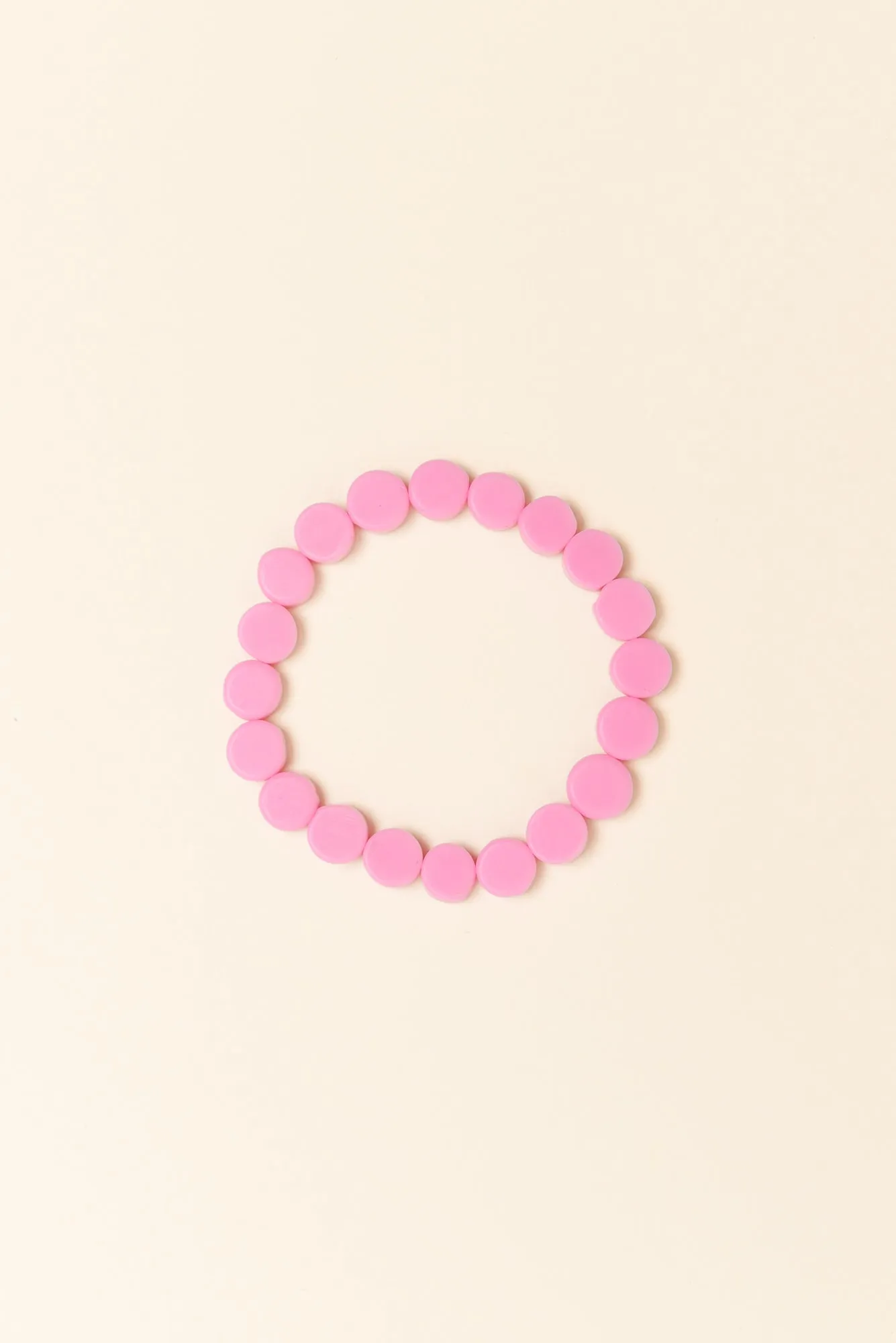 Mari Pink Resin Beaded Bracelet sold by Blue Bungalow