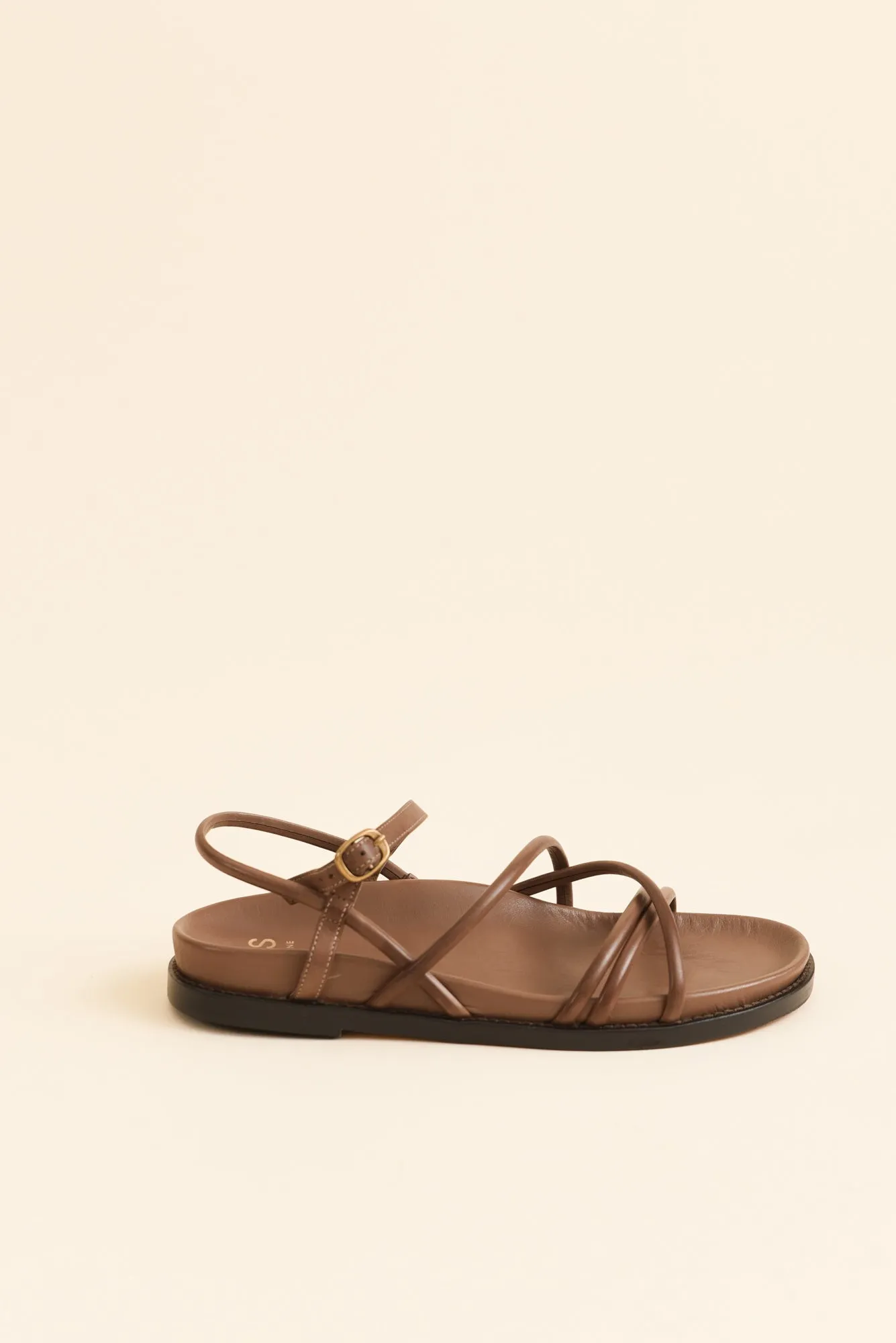 Carmina Mocha Leather Strappy Sandal sold by Blue Bungalow product image thumbnail 3